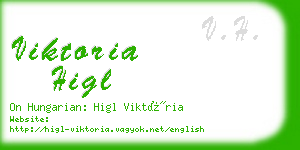 viktoria higl business card